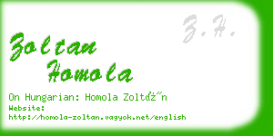 zoltan homola business card